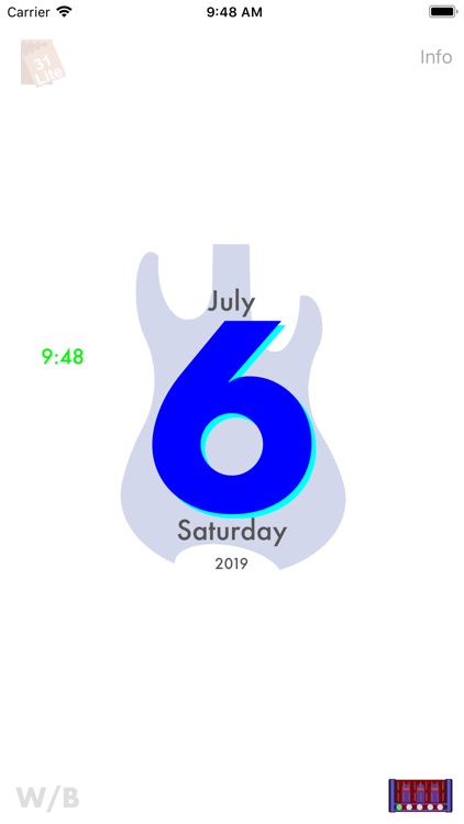 GuitarSilhouetteCalendarLite screenshot-9