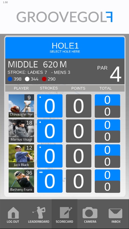 Groove Golf Scoring