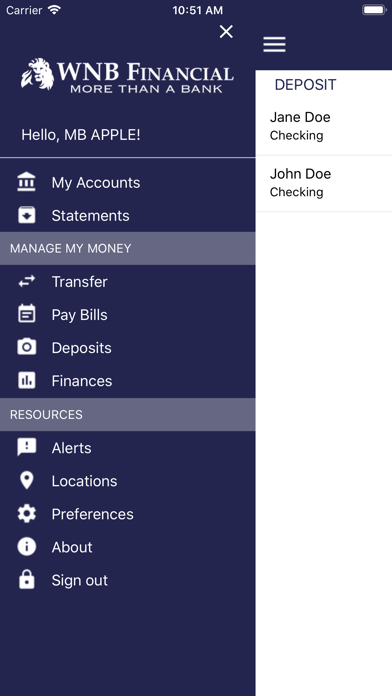 How to cancel & delete WNB - Mobile Banking from iphone & ipad 1