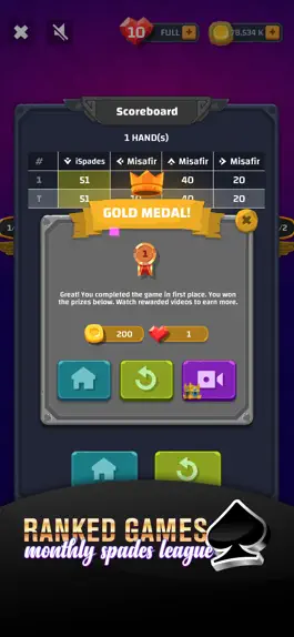 Game screenshot Spades Ultimate hack