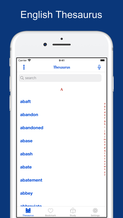 How to cancel & delete Thesaurus with Discriminated Synonym from iphone & ipad 1