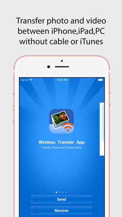 Wireless Transfer Screenshots