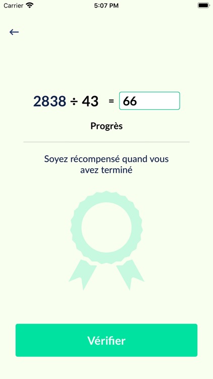Arithmetic In French App