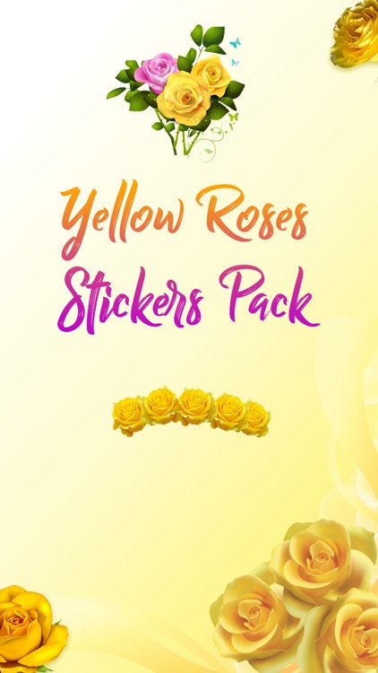 Yellow Rose Stickers