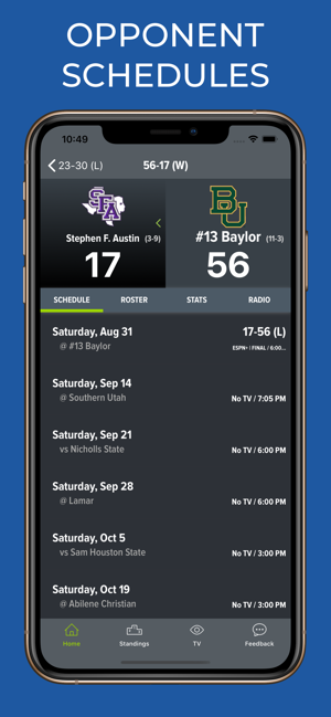 Baylor Football Schedules(圖8)-速報App