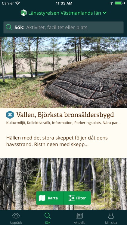 Västmanlands Naturkarta