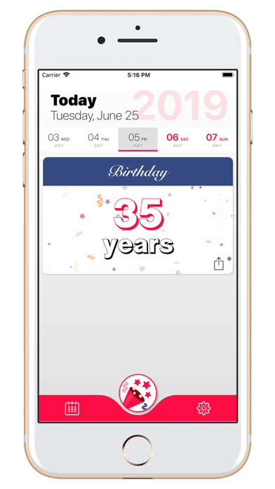 Birthday Countdown + Reminder screenshot 2