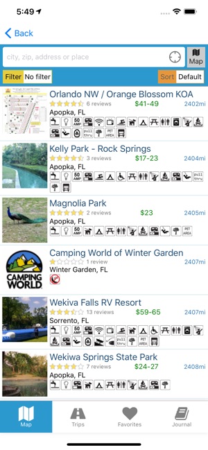 Rv Parky Parks Campgrounds Im App Store