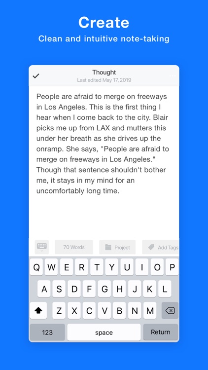 Transom Note-Taker for Writers