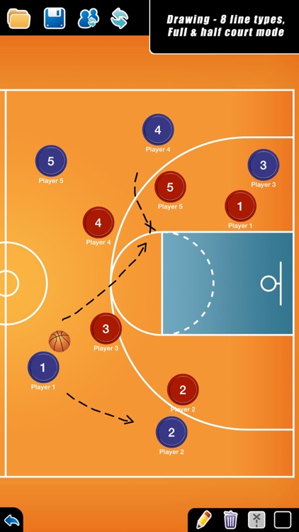 Coach Tactic Board: Basket