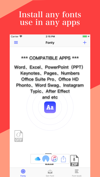 Fonty - install any font screenshot 4