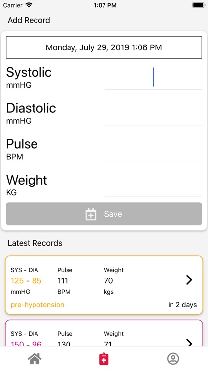 Blood Pressure Home Monitor