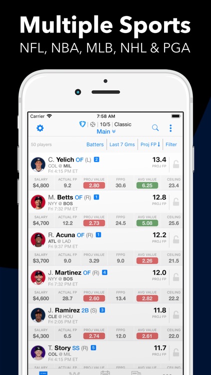 Daily Fantasy Cheatsheet