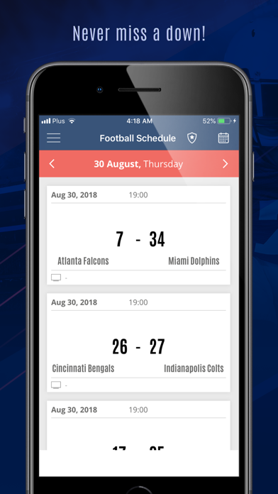 Football Schedule & Scores 23 screenshot 2