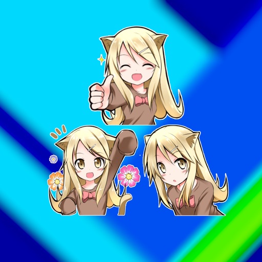 Pack Chibi Yellow Hair Sticker