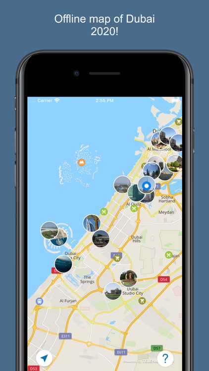 Dubai 2020 — offline map
