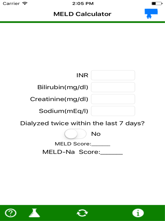 App Shopper MELD Score Calculator (Healthcare & Fitness)