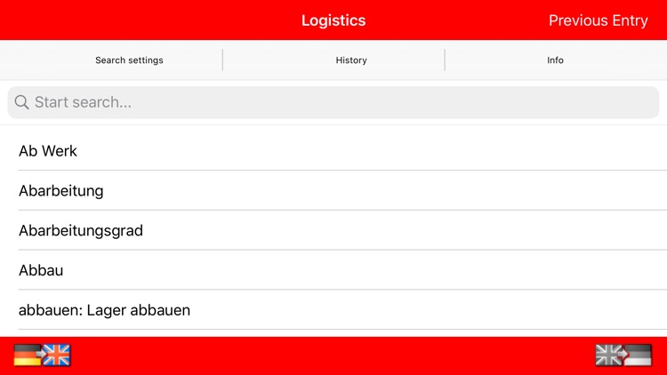 Dictionary Logistics DE-EN