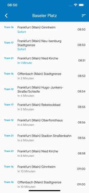 RMV Live Fahrplan