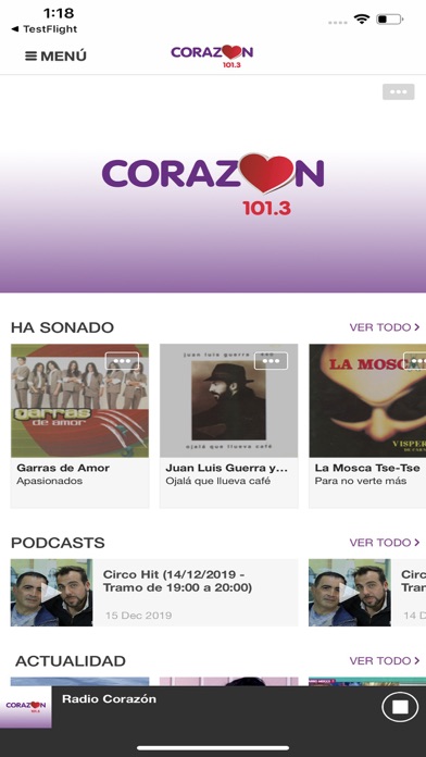 Radio Corazón Chile screenshot 2