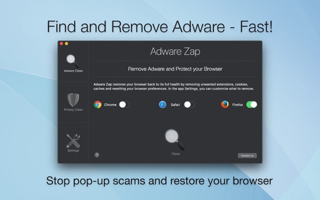 ‎Adware Zap Browser Cleaner Screenshot