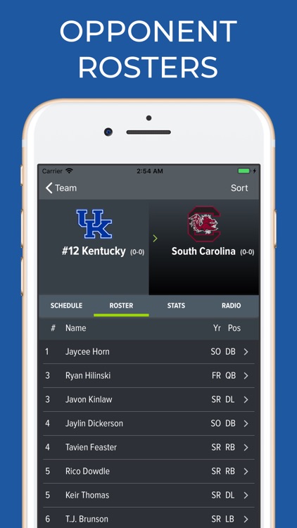 Kentucky Football Schedules screenshot-6