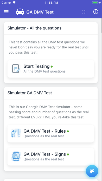 GA DMV Test screenshot 3