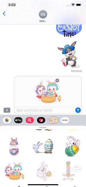 Easter Rabbit Pascha Stickers(圖2)-速報App