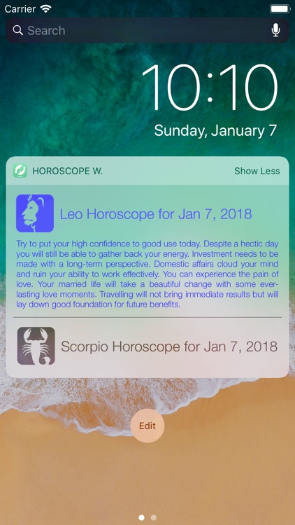 Horoscope Widget