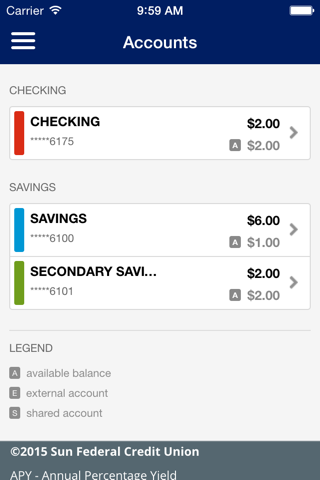 Sun Federal Credit Union screenshot 3