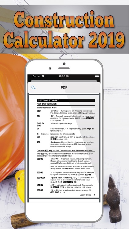 Construction Calculator 2019