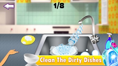 Princess Dish Washing screenshot 2