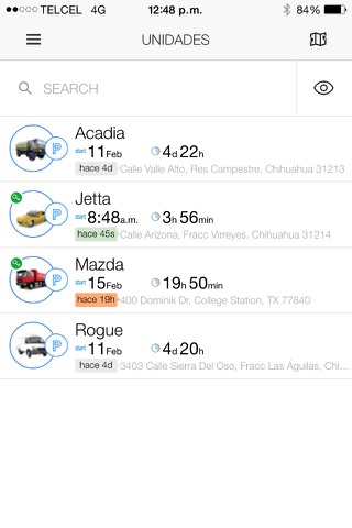 GPSmonitor - náhled