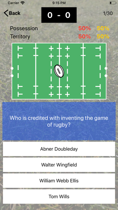 Rugby Union Quiz App screenshot 1