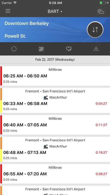 onTime : Rail, Subway, Bus...