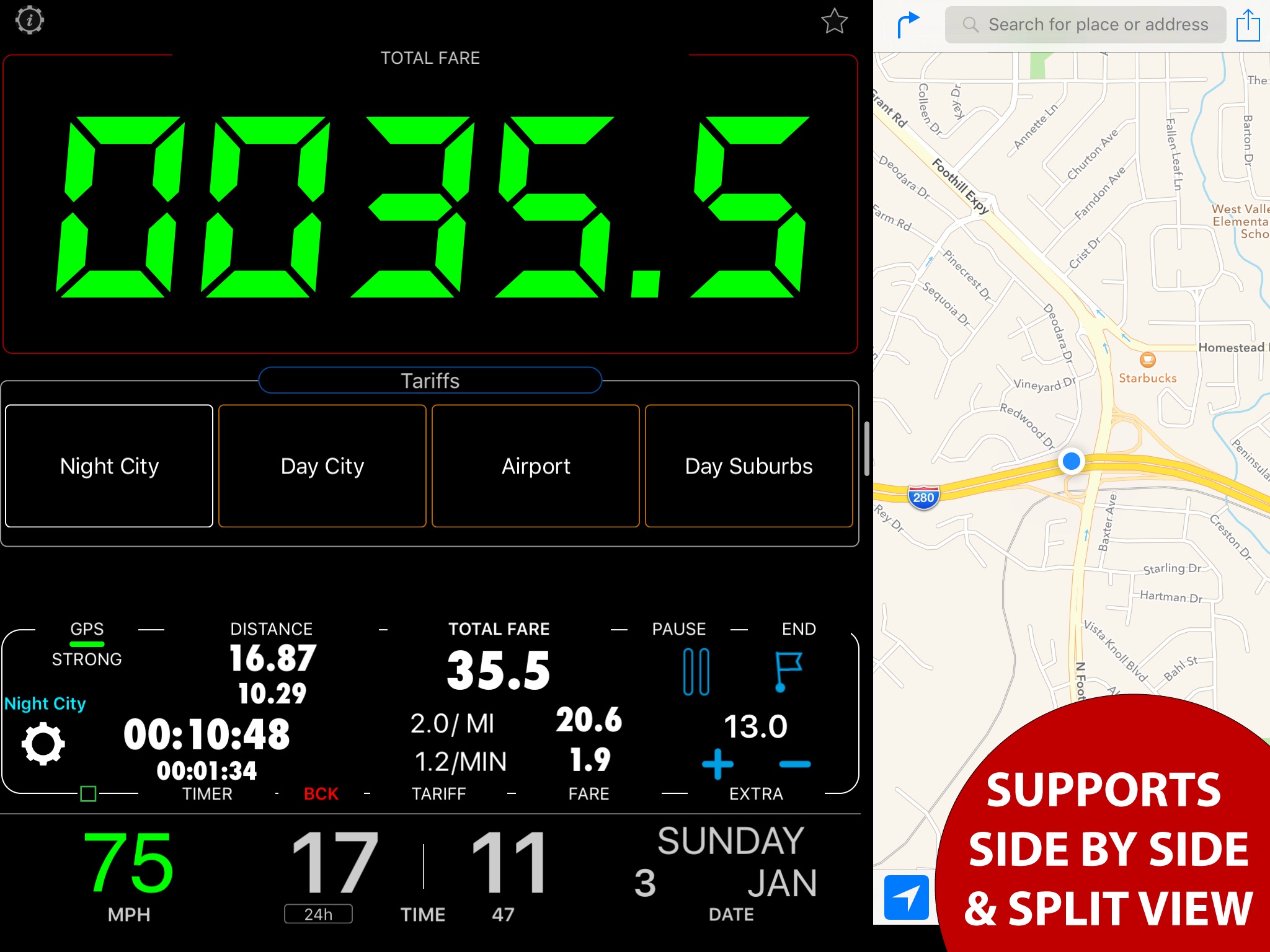 Taximeter. GPS taxi cab meter. screenshot 4