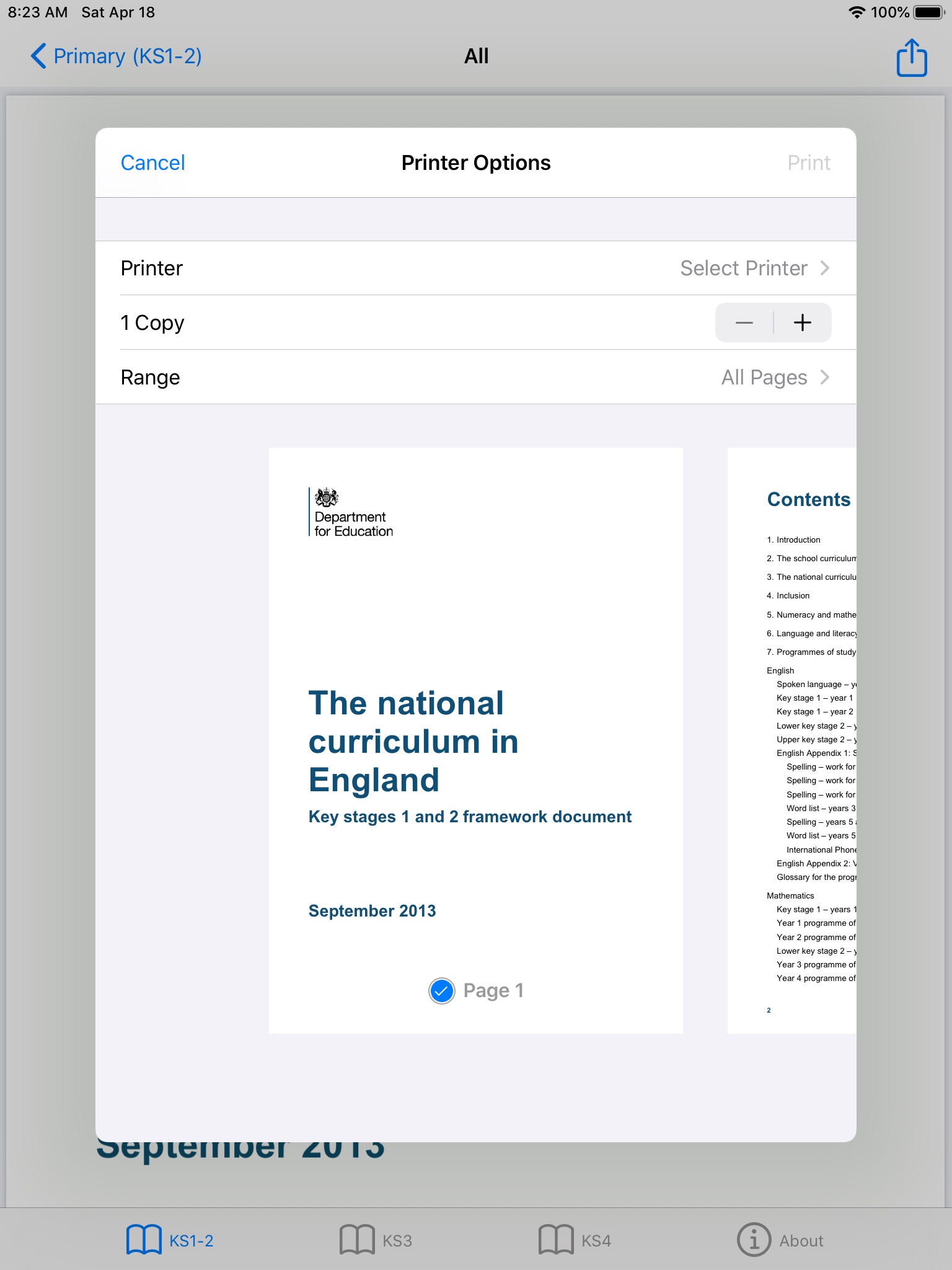 National Curriculum in England screenshot 3