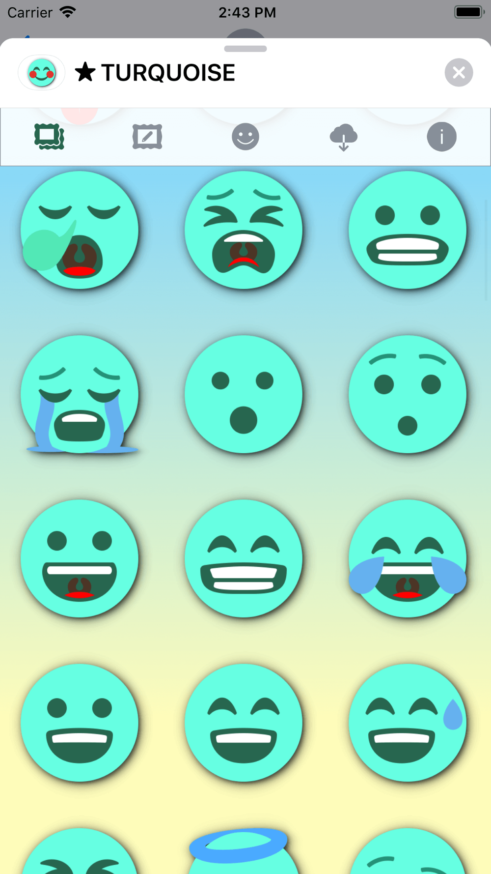 Turquoise Emoji Stickers Download App For Iphone Steprimo Com