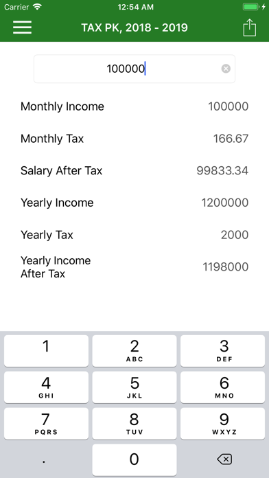 Income Tax Calculator PK screenshot 2