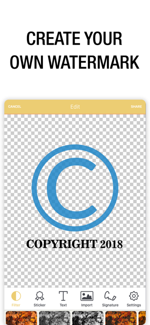 Watermark Photo Add Copyright On The App Store