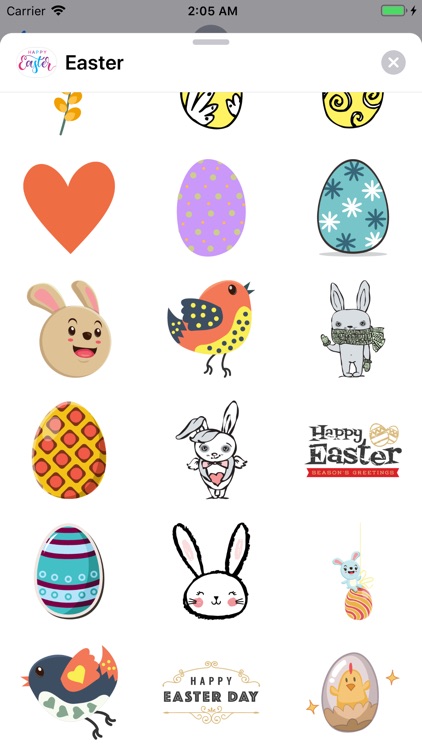 Easter Bunny Egg Hunt Stickers