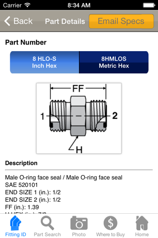 Parker Fitting Finder - náhled