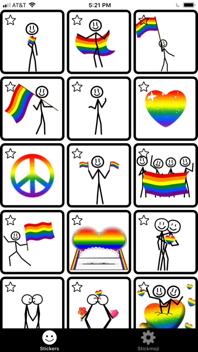 Stickmoji Gay LGBT Stickers screenshot 4