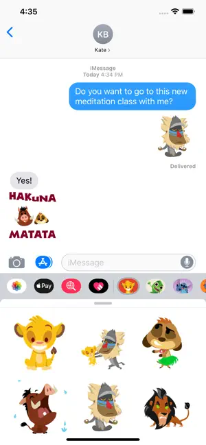 Captura de Pantalla 4 Disney Stickers: The Lion King iphone