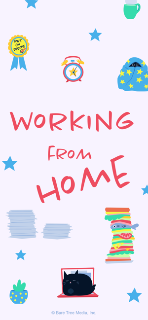 Working From Home Stickers