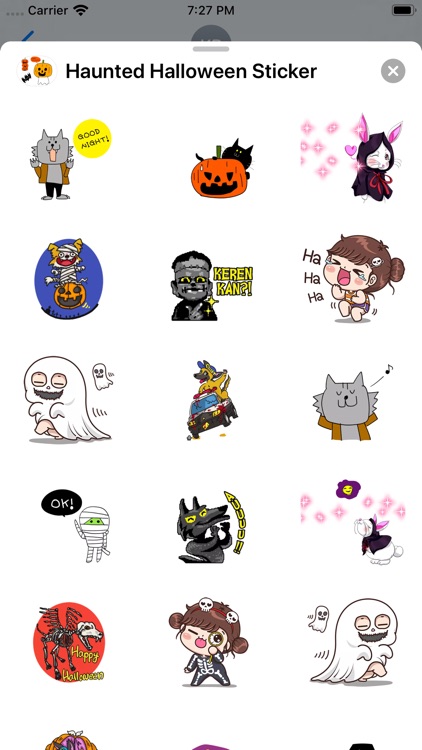 Haunted Halloween Sticker