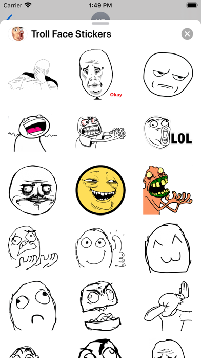 Troll Face Stickers - Memes screenshot 3