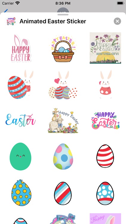 Animated Easter Sticker