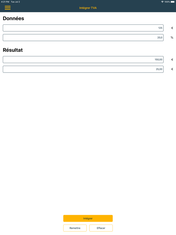 Screenshot #5 pour Calcul TVA %
