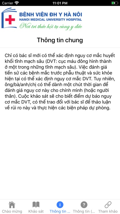 Dự báo tắc tĩnh mạch